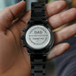 For loving me as your own...Engraved Watch