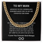To My Man Message with Necklace