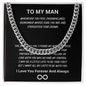 To My Man Message with Necklace