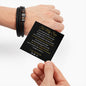 To My Son/Handsome Leather and stainless steel bracelet