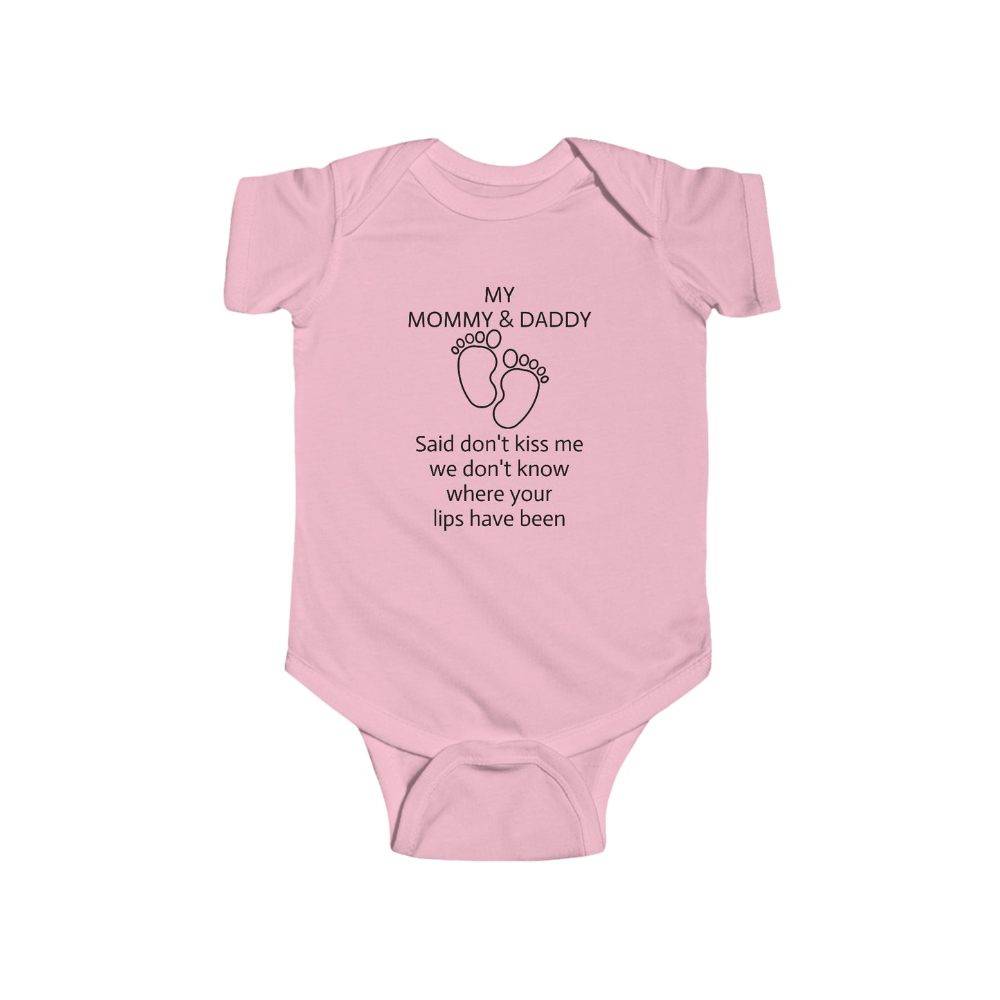 Infant Fine Jersey Bodysuit  Don't Kiss Me