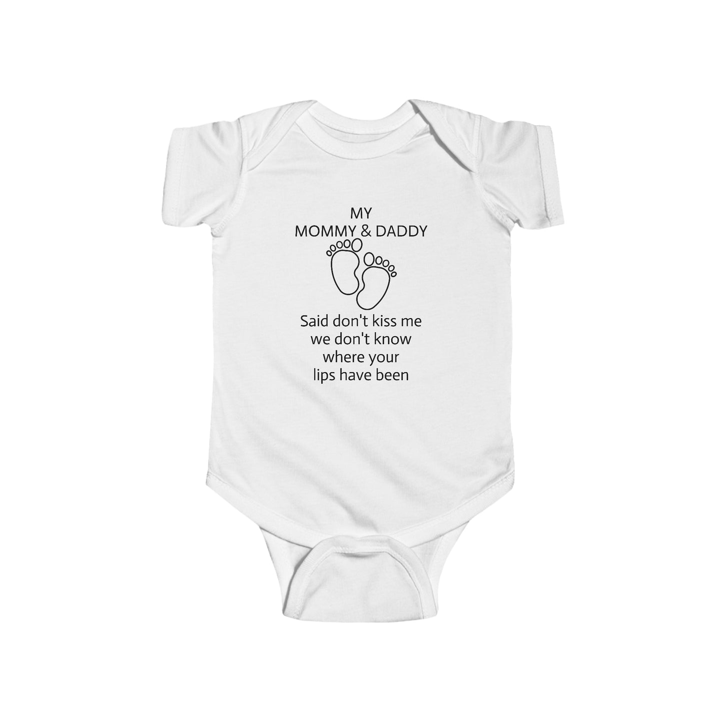 Infant Fine Jersey Bodysuit  Don't Kiss Me