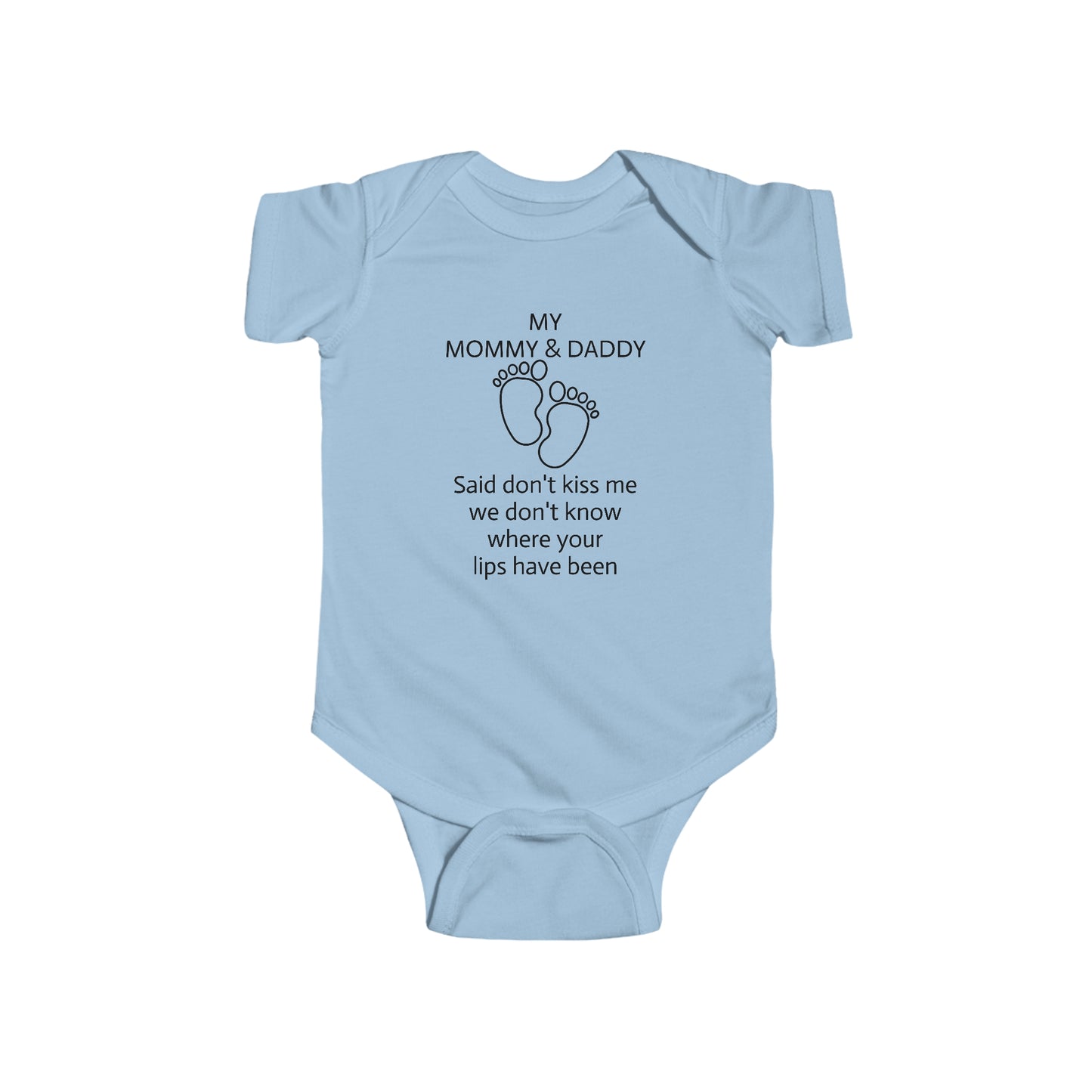 Infant Fine Jersey Bodysuit  Don't Kiss Me