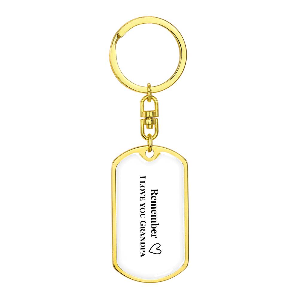 Love you Grandpa Keychain
