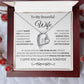 WB To my wife/forever love necklace and message