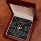 BW To My Wife/ Forever love necklace and message