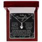To My Beautiful Daughter Love Dad | Necklace and Message card