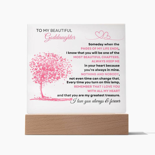 To My Beautiful Goddaughter | Acrylic