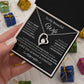 BW To My Wife/ Forever love necklace and message