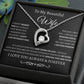 BW To My Wife/ Forever love necklace and message