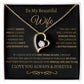 BG to my wife/ forever love necklace and message
