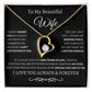 BW To My Wife/ Forever love necklace and message