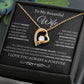 BW To My Wife/ Forever love necklace and message